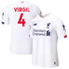 Image of Virgil Van Dijk Liverpool New Balance 2019/20 Away Player Jersey – White 2019