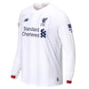 Image of Liverpool New Balance 2019/20 Away Replica Long Sleeve Custom Jersey – White 2019