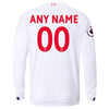 Image of Liverpool New Balance 2019/20 Away Replica Long Sleeve Custom Jersey – White 2019