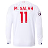 Image of Mohamed Salah Liverpool New Balance 2019/20 Away Replica Long Sleeve Player Jersey – White 2019