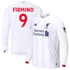 Image of Roberto Firmino Liverpool New Balance 2019/20 Away Replica Long Sleeve Player Jersey – White 2019