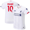 Image of Sadio Mané Liverpool New Balance Women's 2019/20 Away Replica Stadium Player Jersey – White 2019