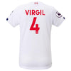 Image of Virgil Van Dijk Liverpool New Balance Women's 2019/20 Away Replica Stadium Player Jersey – White 2019