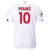 Image of Sadio Mané Liverpool New Balance Youth 2019/20 Away Replica Stadium Player Jersey – White 2019