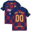 Image of Barcelona Youth 2019/20 Home Breathe Stadium Replica Custom Jersey - Royal 2019