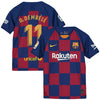 Image of Ousmane Dembélé Barcelona Youth 2019/20 Home Breathe Stadium Replica Jersey - Royal 2019