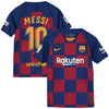 Image of Lionel Messi Barcelona Youth 2019/20 Home Breathe Stadium Replica Jersey - Royal 2019