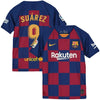 Image of Luis Suarez Barcelona Youth 2019/20 Home Breathe Stadium Replica Jersey - Royal 2019