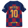 Image of Lionel Messi Barcelona Youth 2019/20 Home Breathe Stadium Replica Jersey - Royal 2019