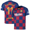 Image of Ousmane Dembélé Barcelona 2019/20 Home Breathe Stadium Replica Jersey - Royal 2019