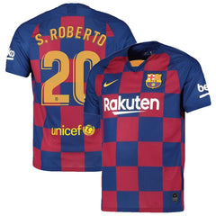 Sergi Roberto Barcelona 2019/20 Home Breathe Stadium Replica Jersey - Royal 2019