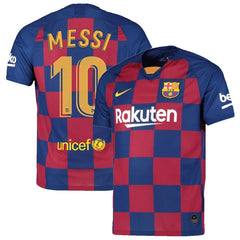 Lionel Messi Barcelona 2019/20 Home Breathe Stadium Replica Jersey - Royal 2019