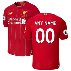 Liverpool New Balance 2019/20 Home Custom Jersey – Red 2019