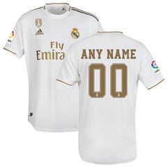 Real Madrid 2019/20 Home Custom Jersey – White 2019