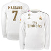 Image of Mariano Díaz Mejía Real Madrid 2019/20 Home Long Sleeve Player Jersey – White 2019