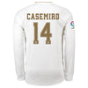 Image of Carlos Casemiro Real Madrid 2019/20 Home Long Sleeve Player Jersey – White 2019