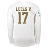 Image of Lucas Vázquez Real Madrid 2019/20 Home Long Sleeve Player Jersey – White 2019