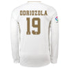 Image of Álvaro Odriozola Real Madrid 2019/20 Home Long Sleeve Player Jersey – White 2019