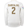 Image of Daniel Carvajal Real Madrid 2019/20 Home Long Sleeve Player Jersey – White 2019