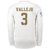 Image of Jesús Vallejo Real Madrid 2019/20 Home Long Sleeve Player Jersey – White 2019