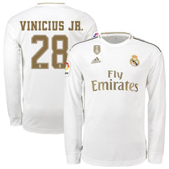 Vinícius Júnior Real Madrid 2019/20 Home Long Sleeve Player Jersey – White 2019