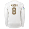 Image of Toni Kroos Real Madrid 2019/20 Home Long Sleeve Player Jersey – White 2019