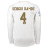 Image of Sergio Ramos Real Madrid 2019/20 Home Long Sleeve Player Jersey – White 2019