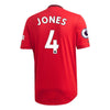 Image of Phil Jones Manchester United 2019/20 Home Player Jersey – Red 2019