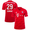 Image of Kingsley Coman Bayern Munich 2019/20 Home Player Jersey – Red 2019