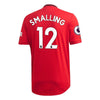 Image of Chris Smalling Manchester United 2019/20 Home Player Jersey – Red 2019