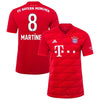 Image of Javi Martínez Bayern Munich 2019/20 Home Player Jersey – Red 2019