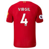 Image of Virgil Van Dijk Liverpool New Balance 2019/20 Home Player Jersey – Red 2019