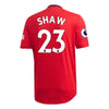 Image of Luke Shaw Manchester United 2019/20 Home Player Jersey – Red 2019