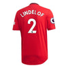 Image of Victor Lindelöf Manchester United 2019/20 Home Player Jersey – Red 2019