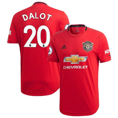 Diogo Dalot Manchester United 2019/20 Home Player Jersey – Red 2019