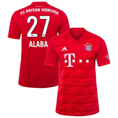 David Alaba Bayern Munich 2019/20 Home Player Jersey – Red 2019