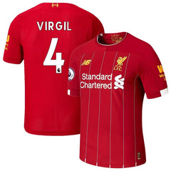 Virgil Van Dijk Liverpool New Balance 2019/20 Home Player Jersey – Red 2019