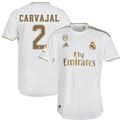 Daniel Carvajal Real Madrid 2019/20 Home Player Jersey – White 2019