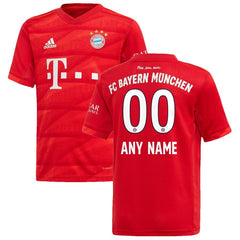 Bayern Munich Youth 2019/20 Home Replica Custom Jersey – Red 2019