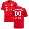 Image of Bayern Munich Youth 2019/20 Home Replica Custom Jersey – Red 2019