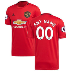 Manchester United 2019/20 Home Replica Custom Jersey – Red 2019