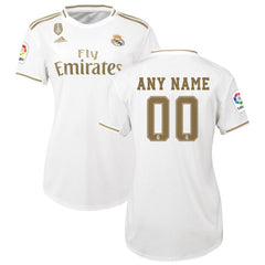 Real Madrid Women's 2019/20 Home Replica Custom Jersey – White 2019