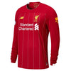 Image of Liverpool New Balance 2019/20 Home Replica Custom Long Sleeve Jersey – Red 2019