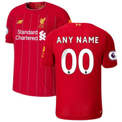 Liverpool New Balance Youth 2019/20 Home Replica Custom Stadium Jersey – Red 2019