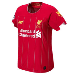 Liverpool New Balance Women's 2019/20 Home Replica Custom Stadium Jersey – Red 2019