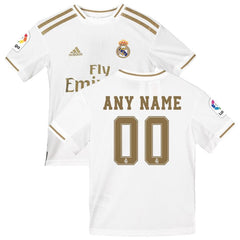 Real Madrid Youth 2019/20 Home Replica Custom Team Jersey - White 2019