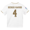 Image of Sergio Ramos Real Madrid Youth 2019/20 Home Replica Jersey - White 2019