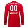 Image of Bayern Munich 2019/20 Home Replica Long Sleeve Custom Jersey – Red 2019