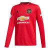 Image of Manchester United Youth 2019/20 Home Replica Long Sleeve Custom Jersey – Red 2019