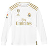 Image of Real Madrid Youth 2019/20 Home Replica Long Sleeve Custom Jersey – White 2019